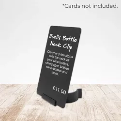 Evolis Bottle Neck Price Sign Holder Clip (Pack of 10)