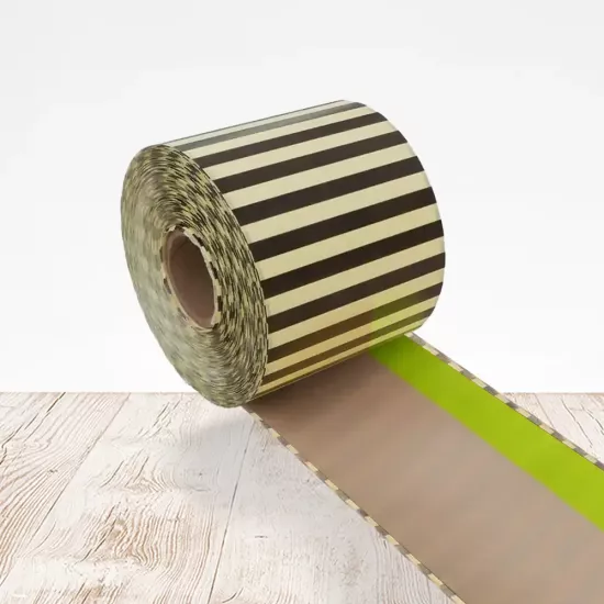 30m Continuous Label Roll (Brown & Green)