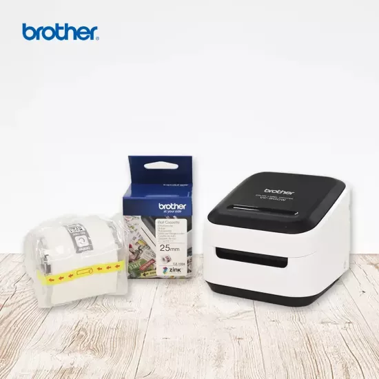 Brother VC-500W Label Printer Bundle